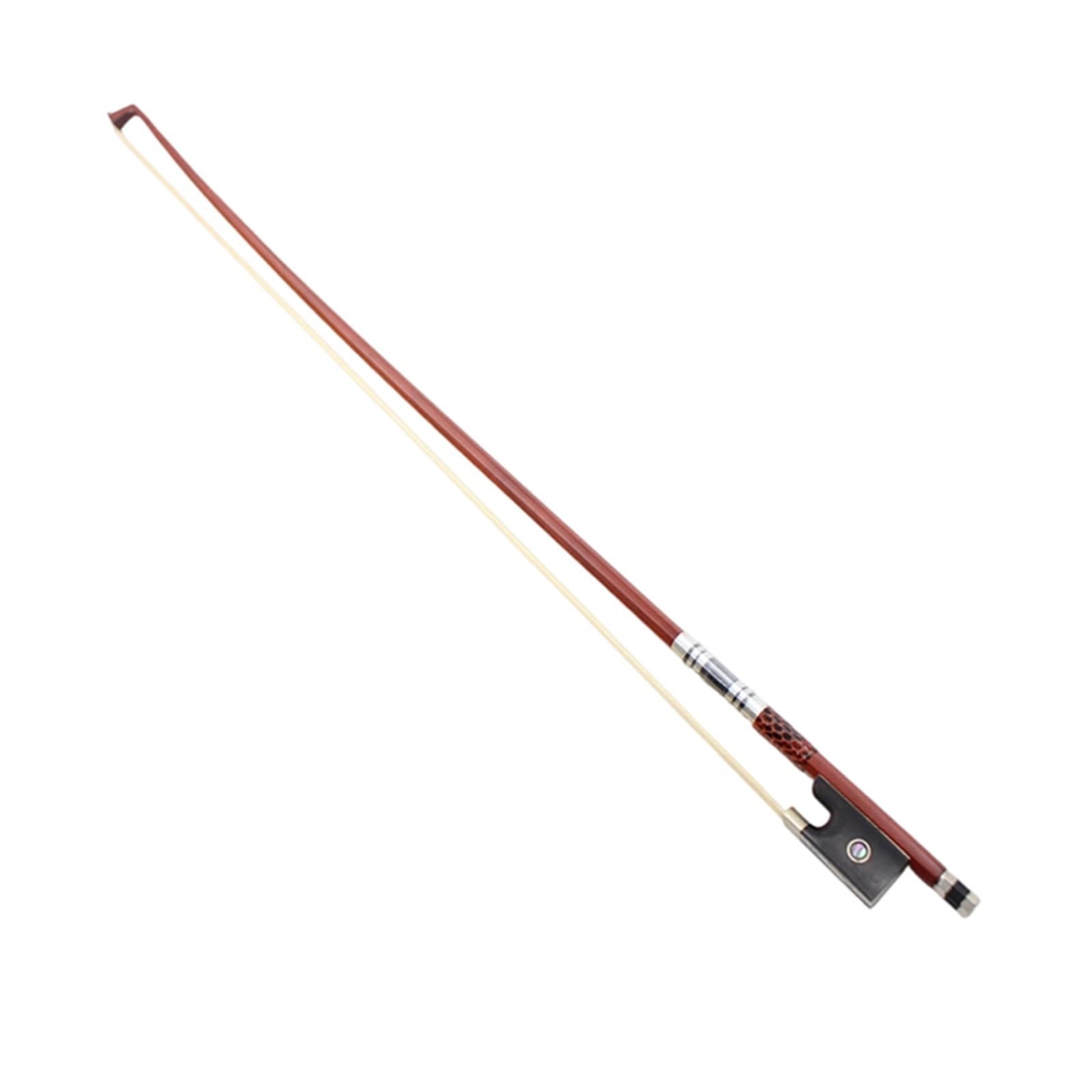 Arcos De Violín De Madera Accesorios Para Arco De Violín Palo Para Redondo Ébano Natural Octogonal Crin Para(1/8)