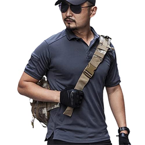 Polo tactique été gris S homme haut respirant pour forte chaleur