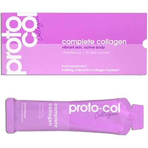 Complete Collagen - 2 Bioactive Collagen Peptides with Vitamins and Minerals, for Healthier Skin, Stronger Body and Greater Flexibility, Delicious Citrus Drink (8000mg) (15 Sachets) (New Packaging) Cover