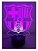 Produktbild Barcelona F.C. Fußballverein LED-Lampen-Nachtlicht der optischen Illusion 3D,Tolle 7 Farben Schnell Berühren-Schalter,Weihnachtsferiengeschenk für Kinder und Freunde