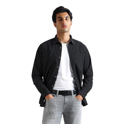 Image of Pepe Jeans Men's Casual Shirt | Trendy Printed Shirt for Men| Regular Fit | Full Sleeve | Available in Plus Size, Cotton