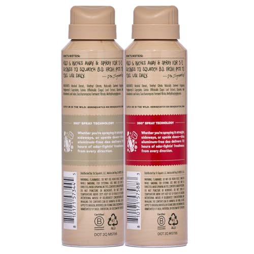 Dr. Squatch Spray Natural Deodorant Men, Aluminum Free (4oz, 2-Pack) - image 9