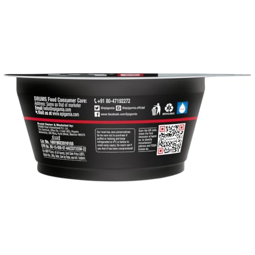 Image of Epigamia Turbo 15g Protein Yogurt, Strawberry - 140g
