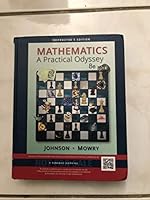 mathematics a practical odyssey 8e instructor's edition 1305104188 Book Cover