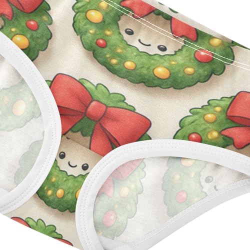 Girls' Underwear Organic Cotton Toddler Underwear for Toddler Girls Wreaths4