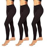High Waisted Leggings for Women-Womens Black Seamless Workout Leggings Running Tummy Control Yoga Pants(L-XL)
