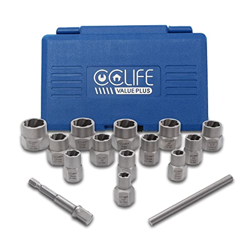 Extractor de tuercas con espiral interna para remover pernos oxidados de 8-19mm 3