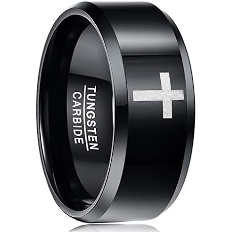 TUNGSTORY 10mm Black Tungsten Ring Cover