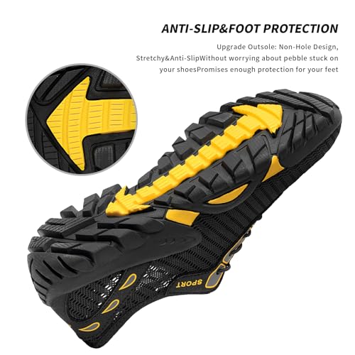 Image of SOBASO Water Shoes Women Men Quick Drying Swim Beach Aqua Shoes for Water Sport Diving Hiking Sailing Travel