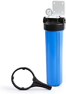 Aquaboon 20" x 4.5" Whole House Well Water Filter System with Pressure Release (1" Port) | Certified | Compatible with Pentek 150233, 150235, Geekpure BB- 20B