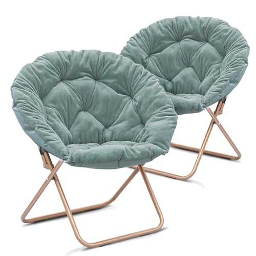 SFIHOME Cozy Saucer Chair, Living Room Chair, Faux Fur Soft