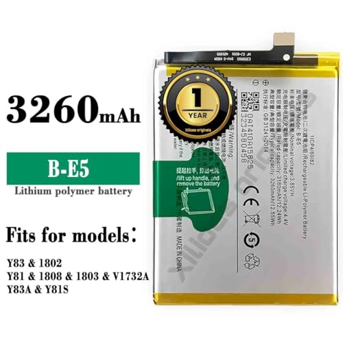 Image of B-E5 Battery for Vivo Y81 /Y83 / 1802 /1808 / V1732A / Y83A / Y81S Battery with 1 Year warrenty** (D133)