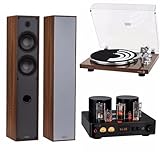 Dayton Audio Premium Hi-Fi Floorstanding Stereo System - Wood