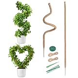 Idéal pour Monstera et Autres Plantes Grimpantes : Conçu spécifiquement pour les plantes d'intérieur, ce kit de tiges en fibre de coco est idéal pour soutenir les plantes grimpantes. La hauteur de 160 cm offre un support suffisant pour que les plantes grimpent et se développent naturellement, imitant les motifs de grimpe observés dans leur habitat naturel.