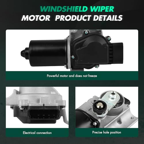 Image of SCITOO Windshield Wiper Motor Compatible for Chevrolet for Malibu | Direct fit for 2008 For Chevrolet For Malibu|Replaces OE 22711010|4 Pins|Fit for Front Wiper Motor Sliver /Black