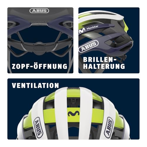 ABUS Rennradhelm AirBreaker - High-End Fahrradhelm für den professionellen Radsport - für Jugendliche und Erwachsene - Helm für Damen und… – Ansicht 5