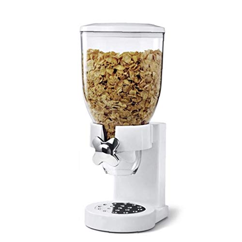 xiaocheng Weiß Cerealienspender Trockenfutter Platte Küchenwerkzeuge Lagercontainer Praktische Haushaltsgegenstände Cover