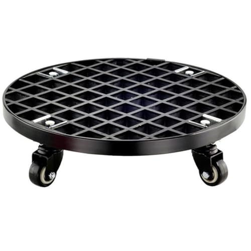 Chariot à plantes avec roulettes frein 43cm roulette pot fleur roulette charge lourde - 2