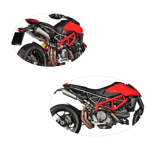Tuyau d'échappement moto en acier premium pour silencieux d'origine Ducati 950 SP