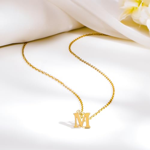 Image of Rubans Demi Fine Stainless Steel Alphabet Pendant CZ Gift for Women & Girls