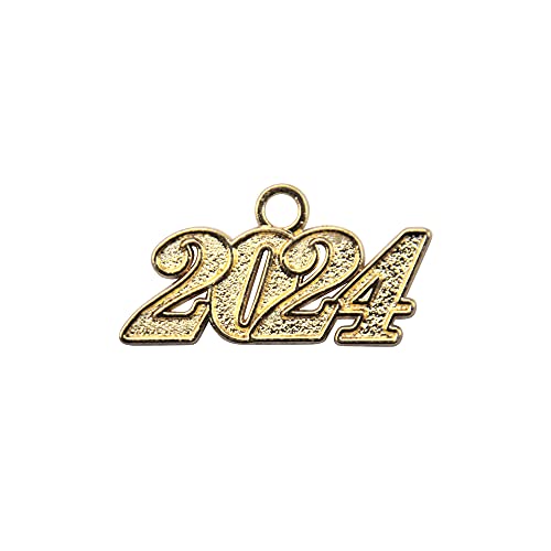 Endea Graduation Tassel Date Charm Gold Year (Gold 2024)
