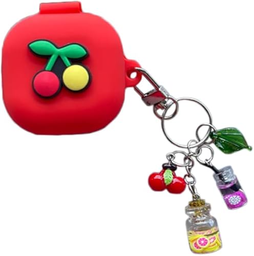 Miniatura 9 de Funda de silicona 3D con audífonos de frutas compatible con Samsung Galaxy Buds Live (2020), con bonitos accesorios para niños, adolescentes, niñas,