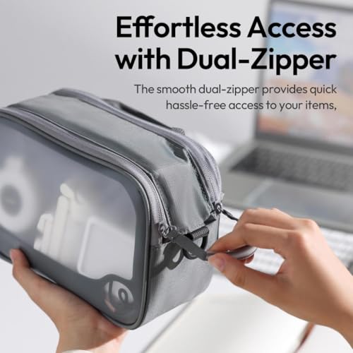Image of Ulanzi BP15 SeeClear Tech Pouch | Transparent Storage Bag for Cables, Chargers, Gadgets & Accessories | Travel-Friendly & Durable Organizer
