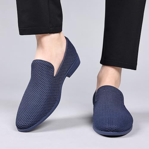 Image of Mens Tuxedo Dress Loafers Slip On Formal Wedding Shoes