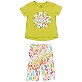 📏 DISPONIBLE PARA TODAS LAS EDADES: Nuestro conjunto de camiseta manga corta y leggins, están disponibles para bebe niñas de 1 año a 4 años