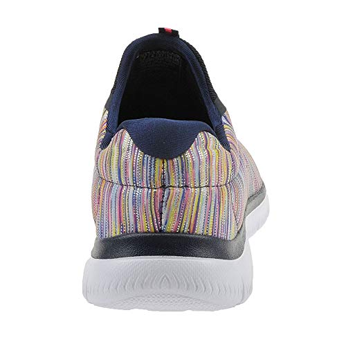 Skechers Skechers Womens Summits Light Low Top Slip On Fashion, Navy/Multi, Size 11.0