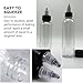 minkissy 20pcs 120ml Pet Refillable Squeeze Bottles with Pointed Mouth for Hair Dye Applicator and Cosmetic Storage in Beauty Salon Or Travel Use