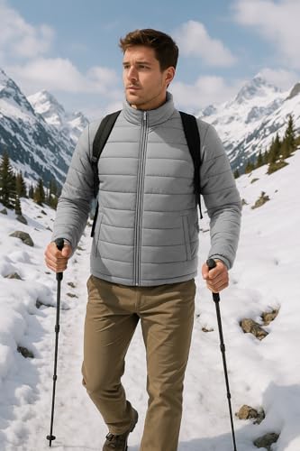 URBAN BUCK Packable Puffer Jacket for Men Lightweight Winter Down Alternative Windproof & Water Repellent Hiking Jackets2
