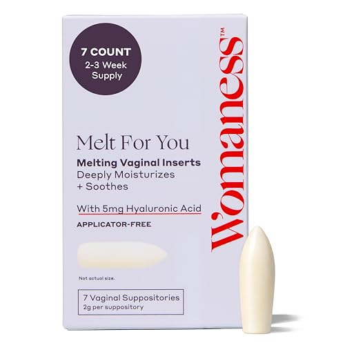 Womaness Melt for You Vaginal Moisturizing Suppositories for Dryness Relief,
