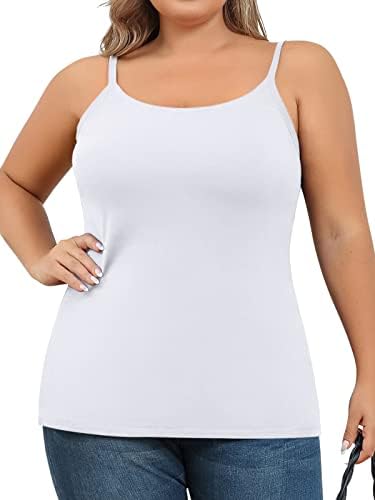 V FOR CITY Unpadded Shelf Bra Plus Size Camisole for Women