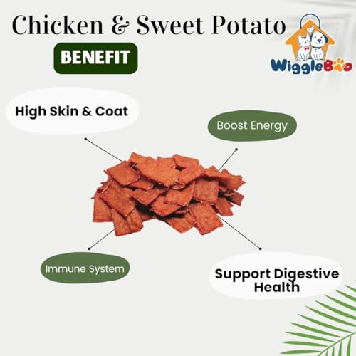 Image of Chicken & Sweet potato Dog Treat - Irresistible Flavor for a Healthy Pet, The Perfect Snack to Satisfy Your Dog's Cravings, A Burst of Chicken & Sweet potato Flavor to Delight Your Dog (45g)