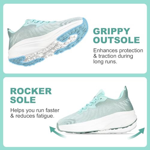 Image of ZOVE Wide Toe Box Shoes Women Extra Wide Width Sneakers Ultra Light Road Running Shoes Non-Slip Tennis Sneakers Breathable Walking Athletic