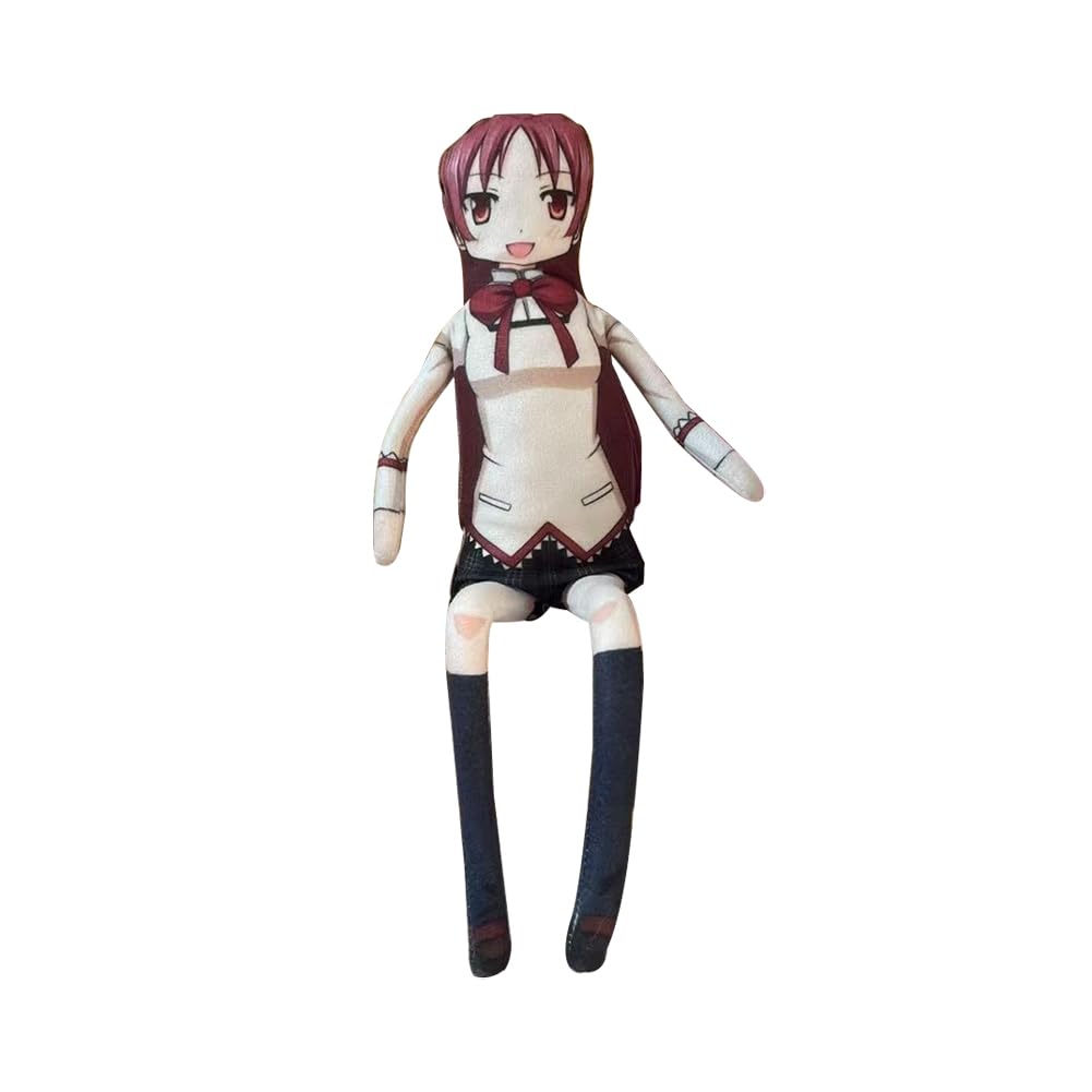 Zhongkaihua Anime Human-Shaped Plush Kaname Madoka Akemi Homura Figure Miki Sayaka/Kyouko/Tomoe Mami 28CM Twistable Built-in Wire Funny Pillow Throw Decorations — image 1