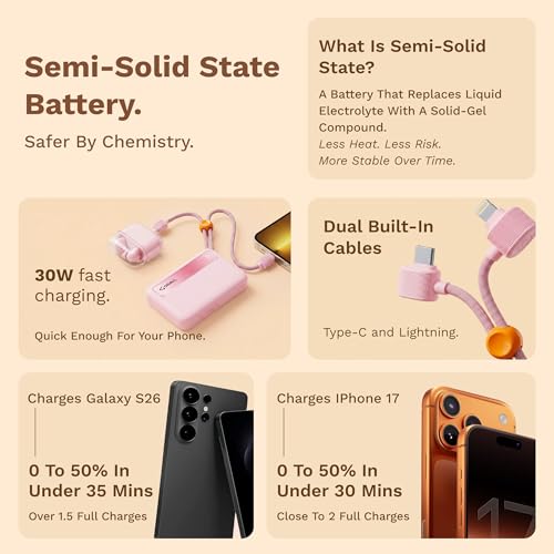 Image of GRAVL Core 30 Semi-Solid State Battery Power Bank 10000mAh 4-Year Warranty