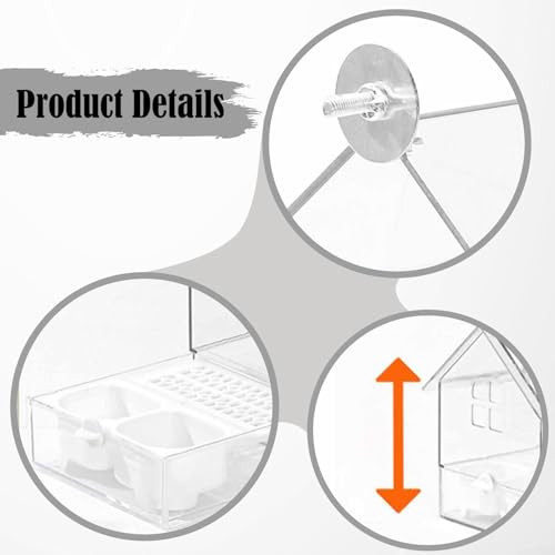 Mangeoire extensible extérieure pour perroquets pour éviter le gaspillage sur votre balcon - 3