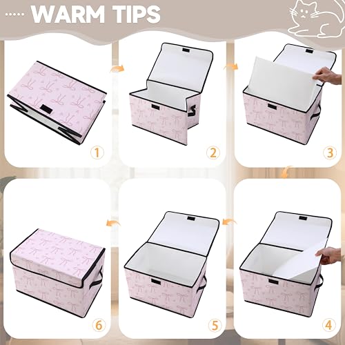 Image of Stackable Clothes Storage Bins with Lids 3 Pack | Closet Organizers Fabric Box for Home and Office,Blanket Clothes Organizers,Under Bed Storage Containers