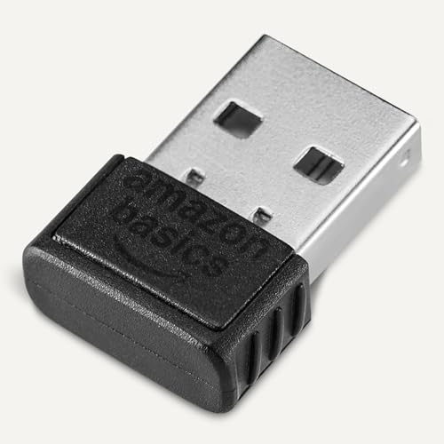 Image of Amazon Basics Bluetooth 5.4 USB Adapter Dongle for PC, USB Receiver for Bluetooth Mouse, Keyboard, Laptop, Windows 11 /10 /8.1 Compatible