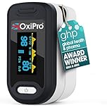 OxiPro OX2 Oximeter - Health & Pharma Awards Winner 2025 - Fingertip Pulse Oximeter/Blood Oxygen Monitor - Finger Oxygen Saturation/SATS Monitor to measure SpO2 / Medical Device for Adults