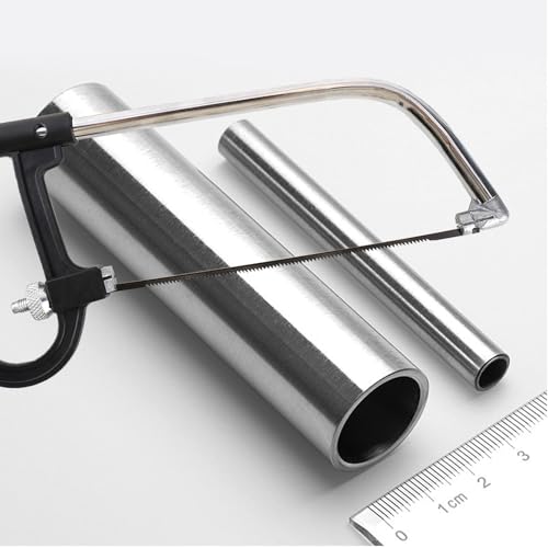 Handsäge Bügelsäge Set Multifunktions Universal Metallsäge HSS Stahl Sägeblätter mit Wechselklingen Mini Hand-Sägen Holzbearbeitung Werkzeug verwendbar als Laubsäge, Stichsäge,Astsäge, Handsäge