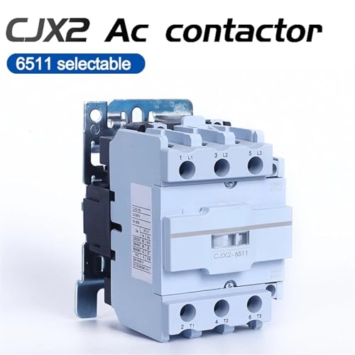 Contactor AC 110V CJX2 6511 con contactos 1NO 1NC bobina de cobre 1 Uds 3
