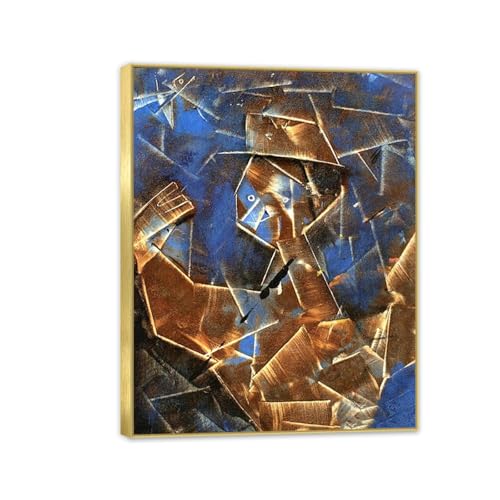 Impression sur toile Max Ernst pour décorer un salon moderne avec cadre doré