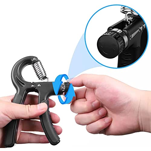 Hand Grip Exercitador Para Mãos Punho Emborrachado Com Contador Preto + Chaveiro CBRN19908