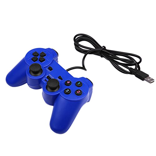 Hanbaili Double vibration Contrôleur de jeu USB filaire ABS Gamepad Joystick Pour Windows PC