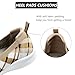 LEDINEY Women's Flats Slip On Go Walk Shoes for Women Brown Wendy Buffalo Plaid Comfortable Walking Sneakers Knit Low Wedge Dressy Ballet Shoes Zapatos para Mujer