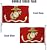 US Marine Corps Flag 3x5 Outdoor Double Sided - Heavy Duty Polyester US Military Army Flags Long Lasting with 2 Brass Grommets