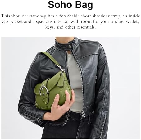 Coach Bolsa Soho, limão escuro, Limão escuro | Amazon.com.br